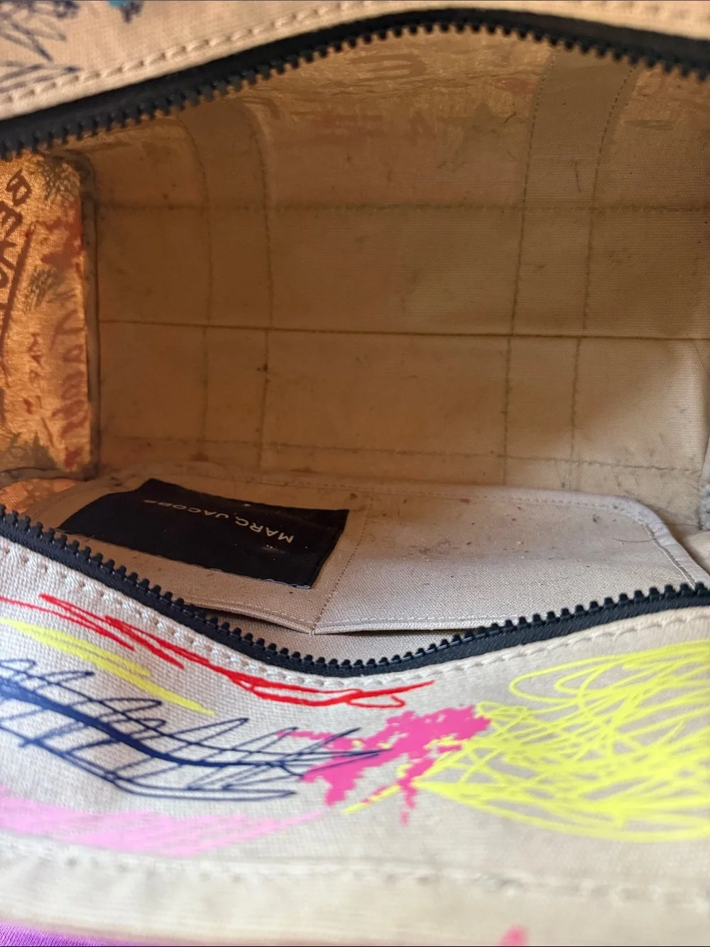 Marc Jacobs Multicolor Graffiti Canvas Tote used
